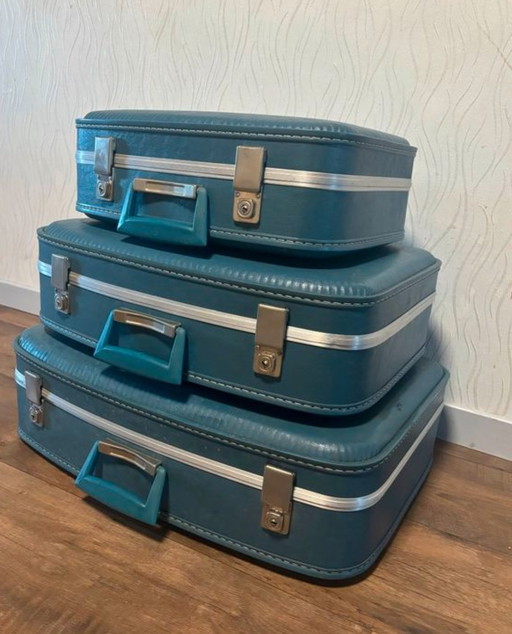 Trio De Valise Air France Vintage Année 70