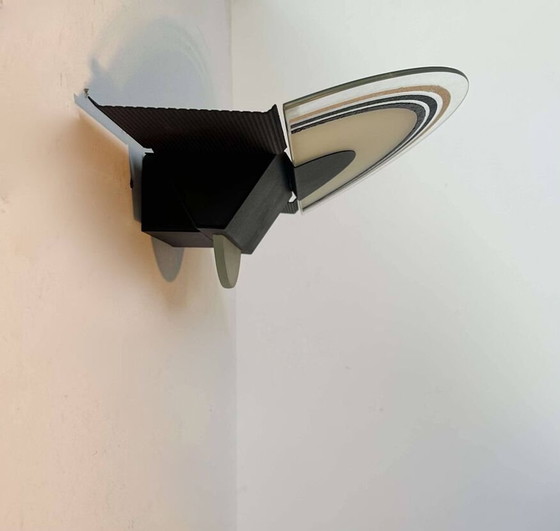 Image 1 of Murano gezandstraalde glazen wandlamp van Vetri - Italië 1970