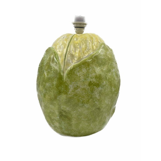 Image 1 of Vintage bloemkoollamp van keramiek, Italië 1970