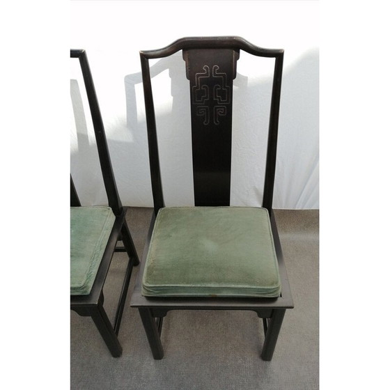 Image 1 of Set van 4 vintage massief esdoorn stoelen model 542-511 door Hickory Nc, VS 1975