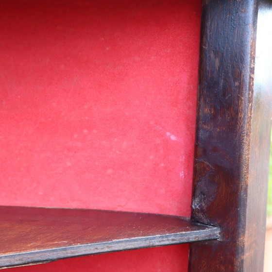 Image 1 of Franse vintage wijnstok houten sculpturale bar met een grote wijnstok wandplank-50S