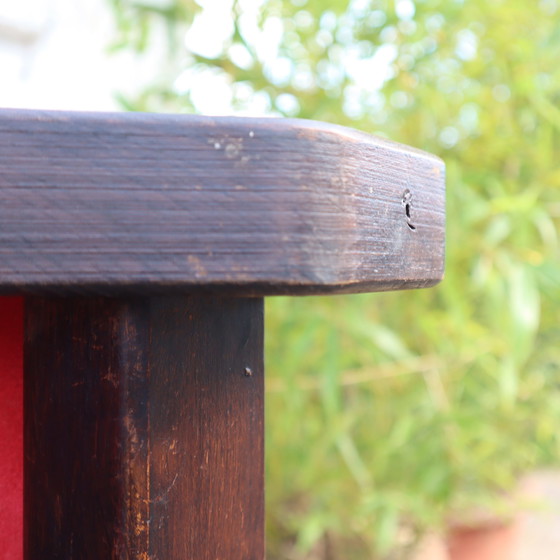 Image 1 of Franse vintage wijnstok houten sculpturale bar met een grote wijnstok wandplank-50S