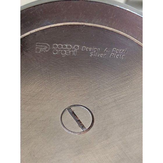 Image 1 of Vintage champagneglas in zilver en messing van Padova A.Pozzi, Italië 1950