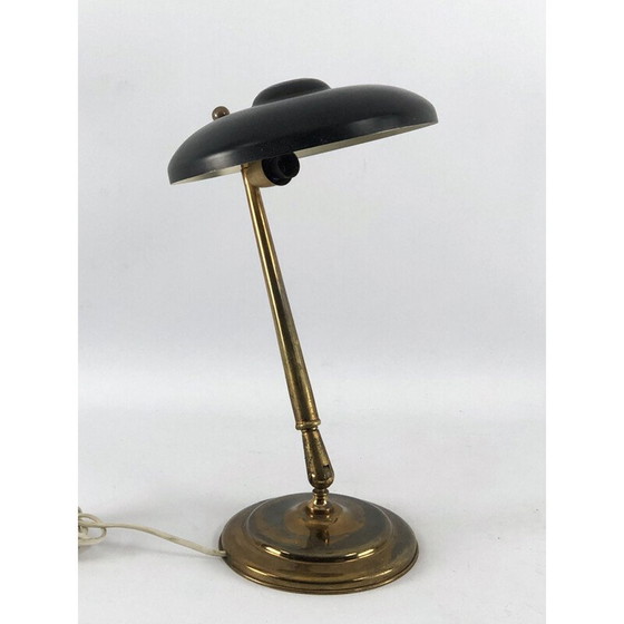 Image 1 of Vintage lamp met twee gewrichten in messing en lak van Lumi Milano, 1950
