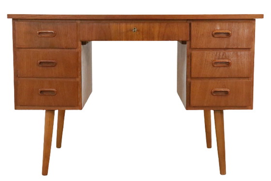 Image 1 of Vintage Zweeds teak bureau