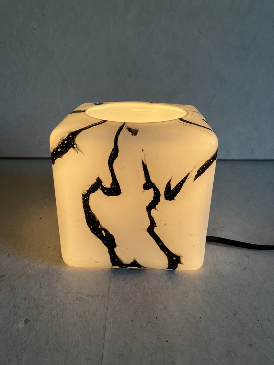 Image 1 of Peil Und Putzler Cube Glazen Tafellamp 13 X 13 Cm Designlamp