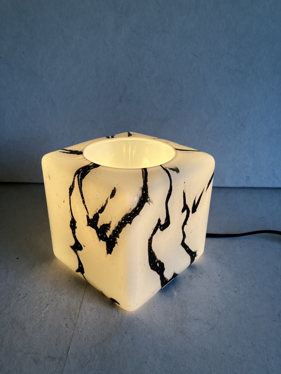 Image 1 of Peil Und Putzler Cube Glazen Tafellamp 13 X 13 Cm Designlamp