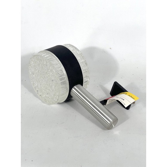 Image 1 of Vintage wandlamp in glas en aluminium model Balaton van Stilux Milano, Italië 1960