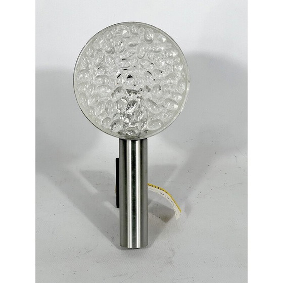 Image 1 of Vintage wandlamp in glas en aluminium model Balaton van Stilux Milano, Italië 1960