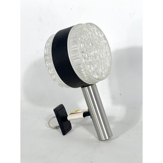 Image 1 of Vintage wandlamp in glas en aluminium model Balaton van Stilux Milano, Italië 1960