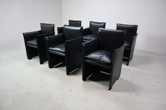 Image 1 of Set Of 6X Break 401 Armchairs By Mario Bellini For Cassina