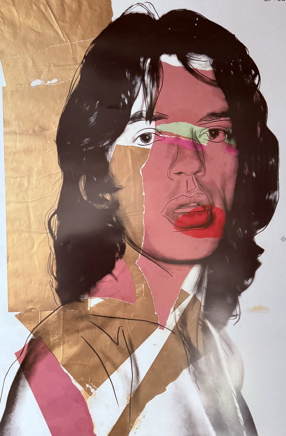 Image 1 of Andy Warhol: “Mick Jagger, 1975”. Gesigneerd In De Plaat. 