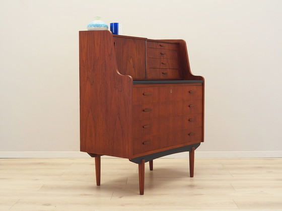 Image 1 of Teakhouten secretaire, Deens ontwerp, 1970S, Productie: Denemarken