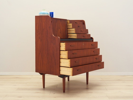 Image 1 of Teakhouten secretaire, Deens ontwerp, 1970S, Productie: Denemarken