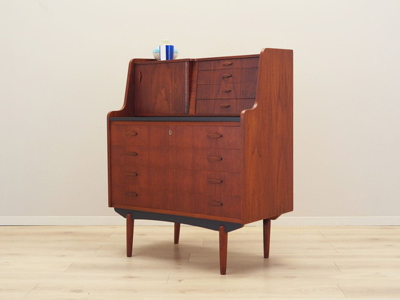 Image 1 of Teakhouten secretaire, Deens ontwerp, 1970S, Productie: Denemarken