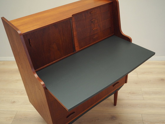 Image 1 of Teakhouten secretaire, Deens ontwerp, 1970S, Productie: Denemarken