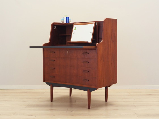 Image 1 of Teakhouten secretaire, Deens ontwerp, 1970S, Productie: Denemarken