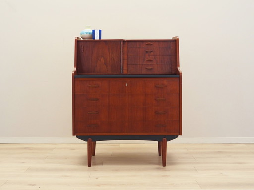 Teakhouten secretaire, Deens ontwerp, 1970S, Productie: Denemarken