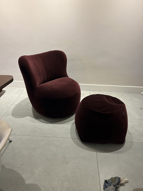 Image 1 of Rolf Benz Freistill 173 fauteuil + hocker