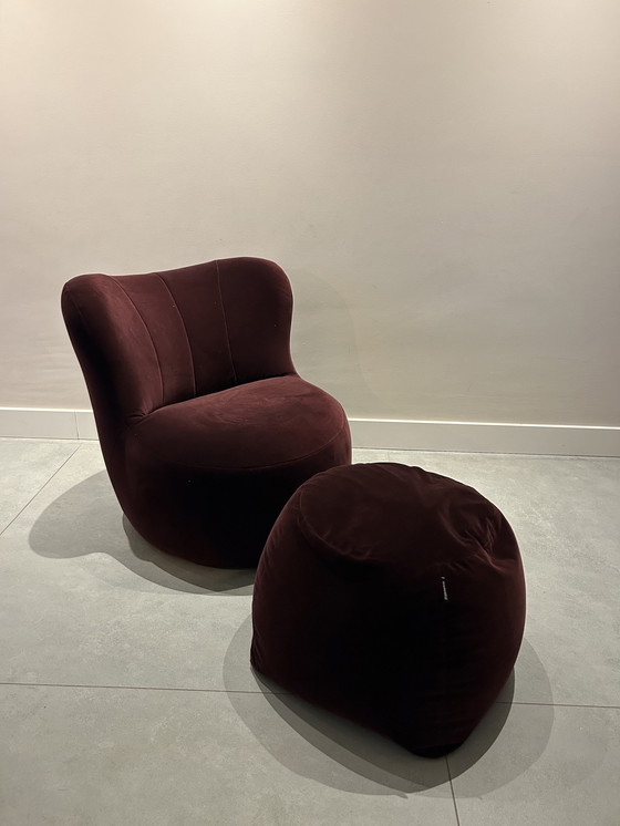 Image 1 of Rolf Benz Freistill 173 fauteuil + hocker