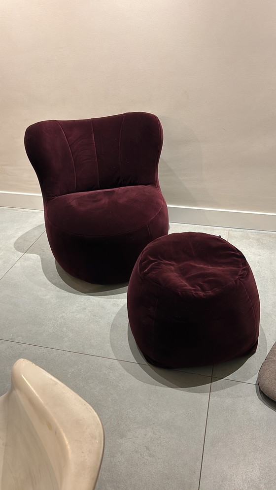 Image 1 of Rolf Benz Freistill 173 fauteuil + hocker