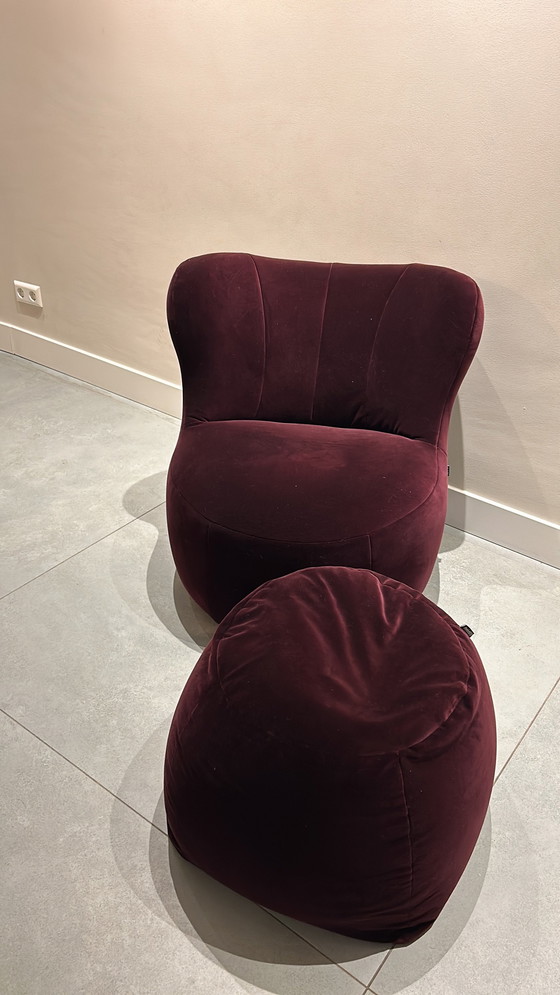 Image 1 of Rolf Benz Freistill 173 fauteuil + hocker