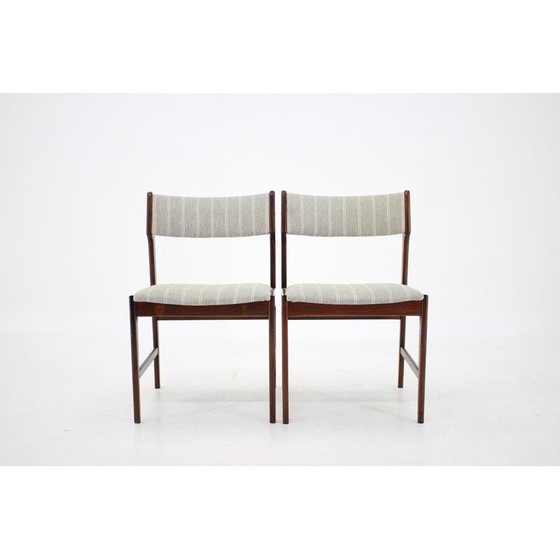Image 1 of Set van 6 vintage rozenhouten stoelen door Erich Buch, Denemarken 1960