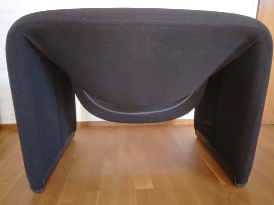 Image 1 of Artifort groovy F598 zwarte fauteuil