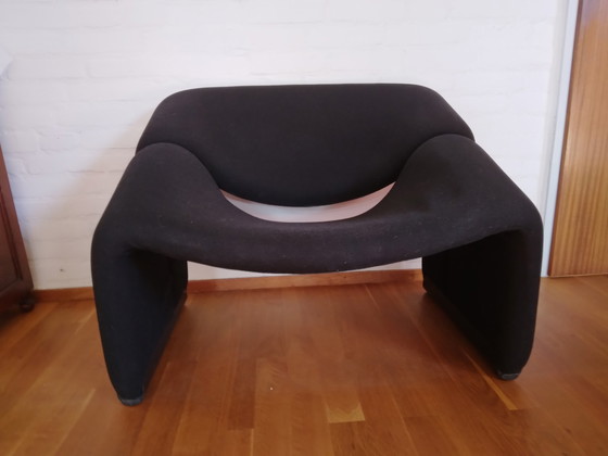 Image 1 of Artifort groovy F598 zwarte fauteuil