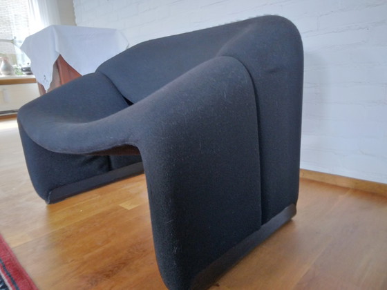 Image 1 of Artifort groovy F598 zwarte fauteuil