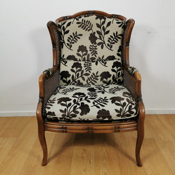 Image 1 of Vintage Faux Bamboe Bankstel Giorgetti Stijl Zithoek 
