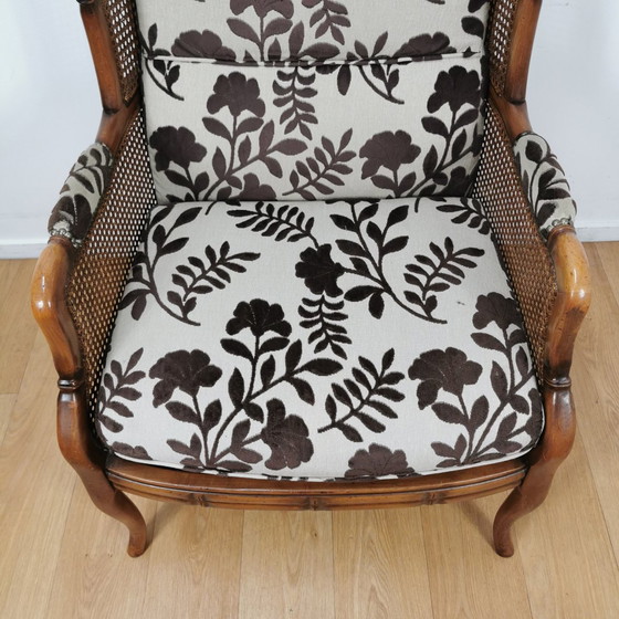 Image 1 of Vintage Faux Bamboe Bankstel Giorgetti Stijl Zithoek 