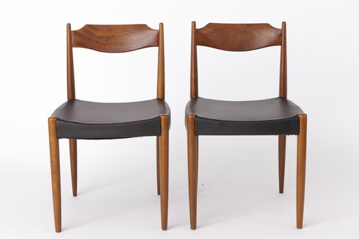 2 Vintage stoelen 1960S - Teakhout