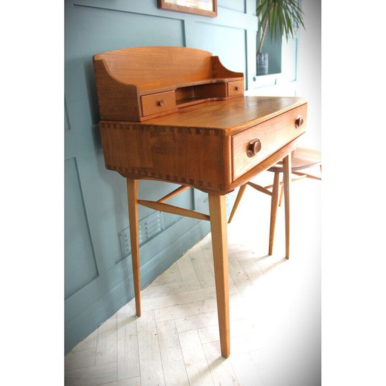 Image 1 of Mid century bureau en stoel door Lucian Ercolani voor Ercol, 1965