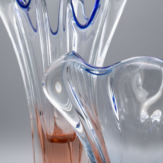 Image 1 of 2x Josef Hospodka Chřibská Borske Sklo vaas