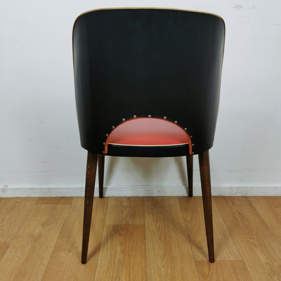 Image 1 of Vintage Mid Century Cocktail Stoeltje, Rockabilly Fauteuil