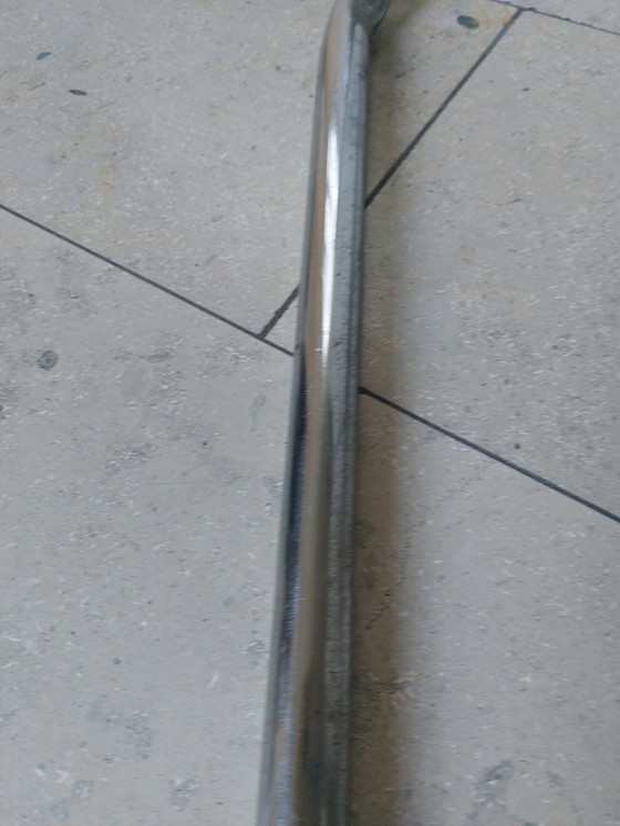 Image 1 of Vintage Ribfluwelen Chrome Tubular Stoel