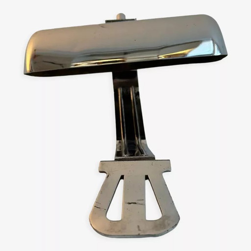 Vintage modernistische wandlamp, verchroomd metaal, Oostenrijk 1930