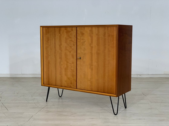 Image 1 of Mid Century ladekast hoge kast garderobe halkast vintage