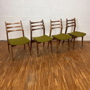 Set/4 Vintage Stoelen, Jaren 60