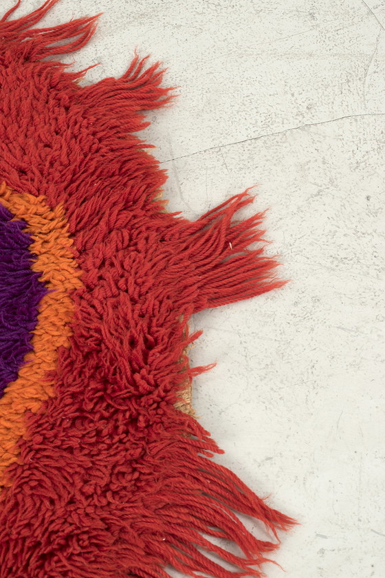 Image 1 of Vintage 'Bloem' vloerkleed