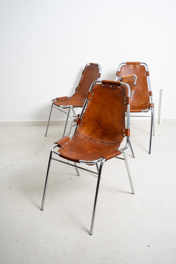 Image 1 of 4x Les Arcs stoelen geselecteerd door. Charlotte Perriand 