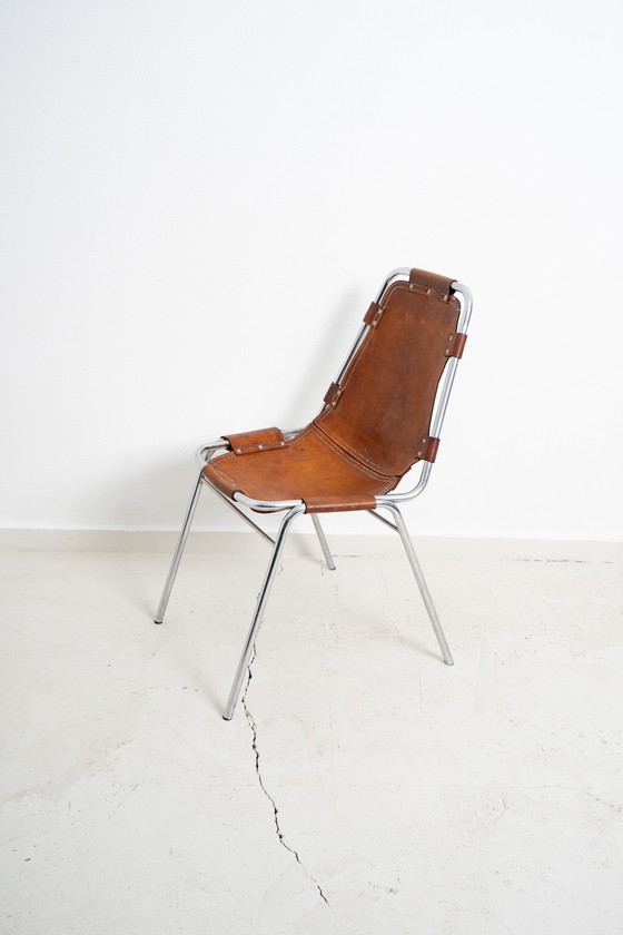 Image 1 of 4x Les Arcs stoelen geselecteerd door. Charlotte Perriand 