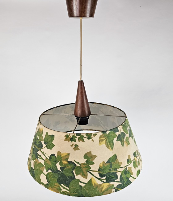 Image 1 of Vintage -  Deens design - Teak - hanglamp -  60's