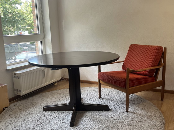 Image 1 of Thonet rozenhout uitschuifbare ronde eettafel