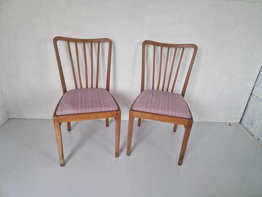 Set van 8 Mid Century Eetkamerstoelen