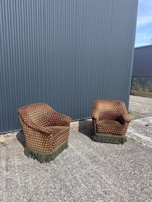 2 X Fauteuil Vintage Stoel 