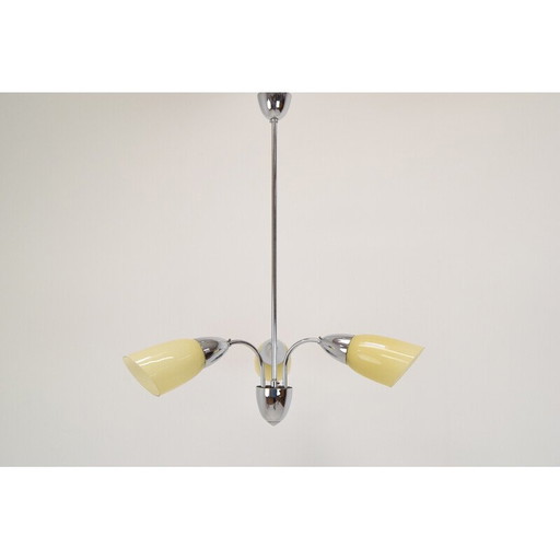 Mid-century kroonluchter van Elektroinstala Decin, Tsjecho-Slowakije 1970