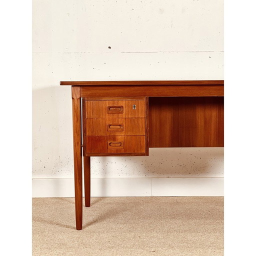 Mid Century teak bureau, Denemarken