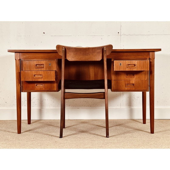 Image 1 of Mid Century teak bureau, Denemarken